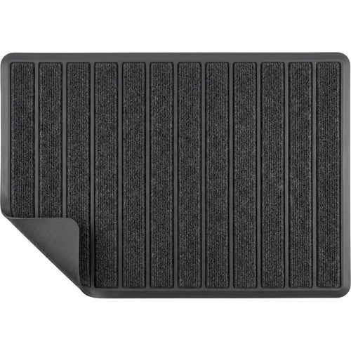Roomg Ribbed Recycled PET Entry Mat 60 x 90 cm Charcoal - Product view