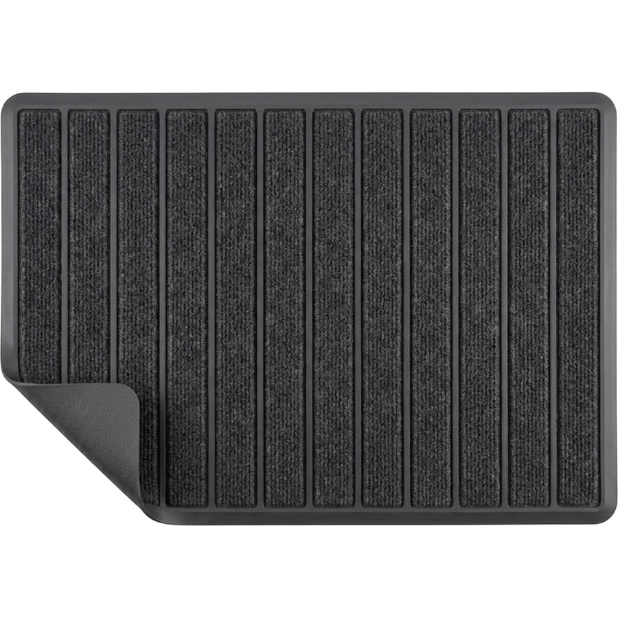 Roomg Ribbed Recycled PET Entry Mat 60 x 90 cm Charcoal